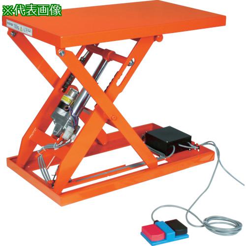 ■TRUSCO テーブルリフト500kg(電動Bねじ100V)650×1200mm〔品番:HDLL50612V12〕【4643674:0】[送料別途見積り][法人・事業所限定][直送][店頭受取不可]