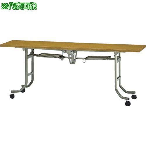 ■TRUSCO フライトテーブル 1800X600XH700 チーク〔品番:FLT1860〕【4645758:0】[送料別途見積り][法人・事業所限定][直送][店頭受取不可]