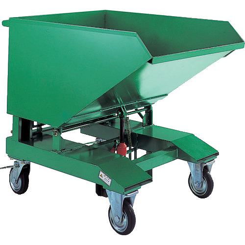 ■TRUSCO 廃棄物運搬車 スクラップ台車 油圧ジャッキ式 120L 均等荷重200kg〔品番:VSP120JK〕【4650654:0】[法人・事業所限定][直送元][店頭受取不可]｜ホームセンターバロー　店