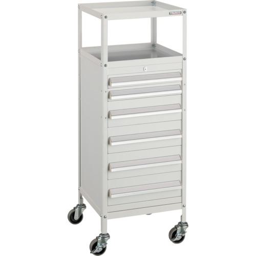 ■TRUSCO ミニキャビネットワゴン400X440X880LVR-662付 ホワイト〔品番:MCW662W〕【4652568:0】[法人・事業所限定][直送元][店頭受取不可]