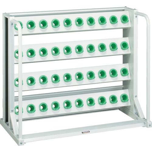 ■TRUSCO ツーリングラック BT・NT40兼用 40個収納 ロック付 ホワイト色〔品番:VTL410AW〕【4652754:0】[送料別途見積り][法人・事業所限定][直送][店頭受取不可]