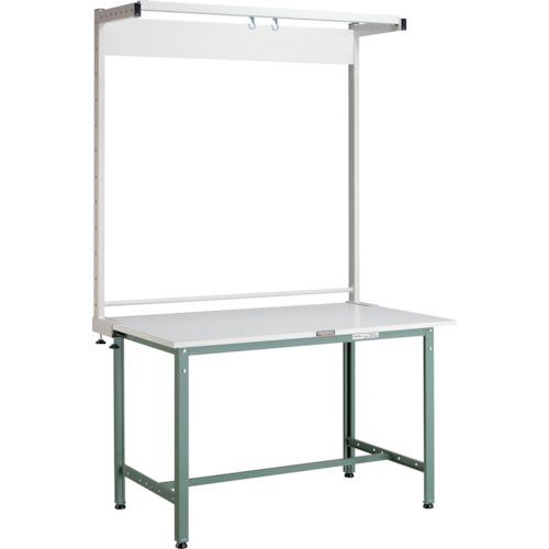 ■TRUSCO 軽荷重作業台(300kg)AE型 900X600XH1948(全高) ツールハンガー付 グリーン色〔品番:AE0960THN〕【4666780:0】[法人・事業所限定][直送元][店頭受取不可]