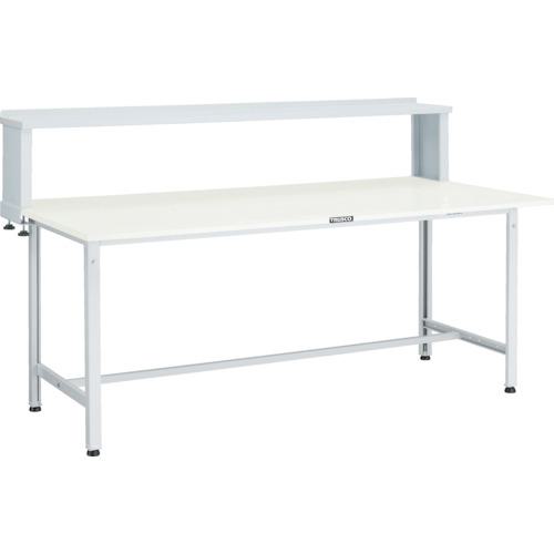■TRUSCO 軽荷重作業台(300kg)AE型 1800X750XH1044(全高) 上棚付 ホワイト色〔品番:AE1800YURBW〕【4667182:0】[法人・事業所限定][直送元][店頭受取不可]｜ホームセンターバロー　店