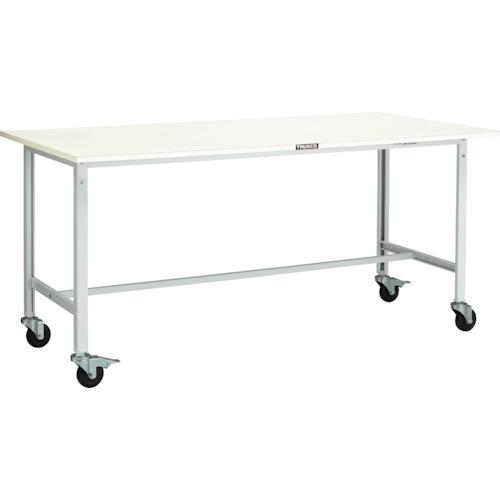 ■TRUSCO 軽荷重作業台(150kg)AE型 1800X900XH846 φ100キャスター付 ホワイト色〔品番:AE1809C100W〕【4667191:0】[法人・事業所限定][直送元][店頭受取不可]