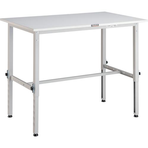 ■TRUSCO 軽荷重作業台高さ調節式(150kg)AEM型 1200X750XH650~950 基本タイプ ホワイト色〔品番:AEM1200W〕【4667476:0】[法人・事業所限定][直送元][店頭受取不可]｜ホームセンターバロー　店