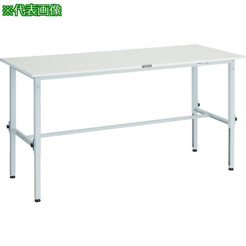 ■TRUSCO 軽荷重作業台高さ調節式(150kg)AEM型 1800X600XH650~950 基本タイプ ホワイト色〔品番:AEM1860W〕【4667671:0】[法人・事業所限定][直送元][店頭受取不可]