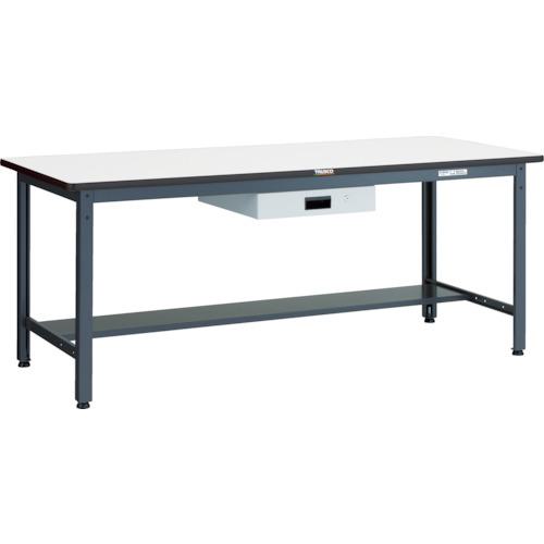 ■TRUSCO 中荷重作業台(500kg)AEW型 1800X750XH740 薄型1段引出付 ダークグレー色〔品番:AEWP1875UDK1〕【4667735:0】[法人・事業所限定][直送元][店頭受取不可]