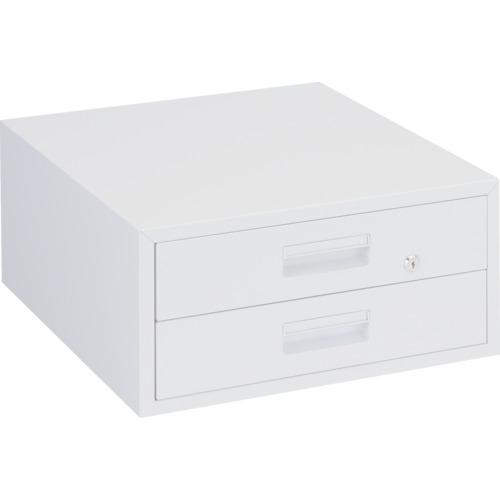 ■TRUSCO 作業台用引出 2段 ホワイト色〔品番:F2W〕【4668430:0】[送料別途見積り][法人・事業所限定][直送][店頭受取不可]