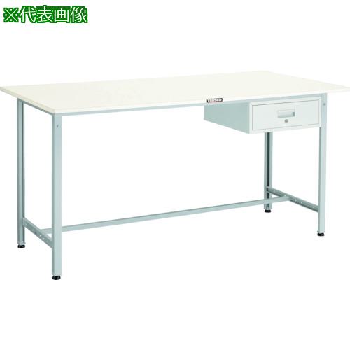 ■TRUSCO 軽荷重立作業台(300kg)HAE型 1800X600XH900 1段引出付 グリーン色〔品番:HAE1860F1W〕【4669827:0】[法人・事業所限定][直送元][店頭受取不可]