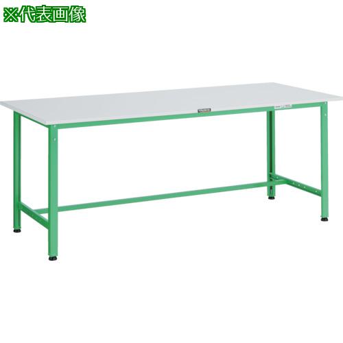 ■TRUSCO 軽荷重作業台(300kg)AE型 1500X900XH740 基本タイプ ヤンググリーン色〔品番:RAE1509YG〕【4672003:0】[法人・事業所限定][直送元][店頭受取不可]