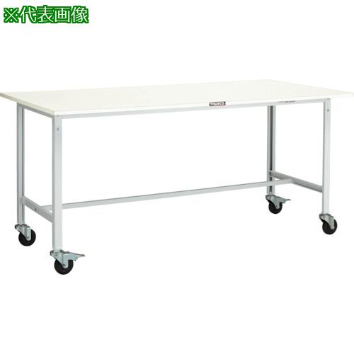 ■TRUSCO 軽荷重作業台(150kg)AE型 1800X750XH845 φ100キャスター付 ホワイト色〔品番:RAE1800C100W〕【4672038:0】[法人・事業所限定][直送元][店頭受取不可]