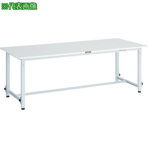 ■TRUSCO 軽荷重作業台高さ調節式(150kg)AEM型 1500X750XH650~950 基本タイプ ホワイト色〔品番:RAEM1500W〕【4672411:0】[法人・事業所限定][直送元][店頭受取不可]