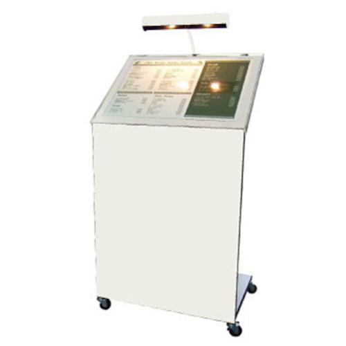■グリーンクロス メニュースタンド ML-79(LEDライト付) ホワイト〔品番:6300034035〕【4675516:0】[送料別途見積り][法人・事業所限定][外直送][店頭受取不可]