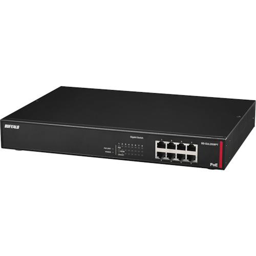 ■BUFFALO 法人向け Giga対応 Layer2 アンマネージPoEスイッチ 8ポート〔品番:BSGUL2008PT〕【4694809:0】[店頭受取不可]｜ホームセンターバロー　店