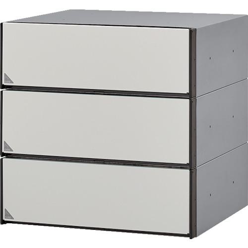 ■田島メタルワーク メイルボックス(前入前出)MX-68-3W〔品番:MX683W〕【4705120:0】[送料別途見積り][法人・事業所限定][直送][店頭受取不可]