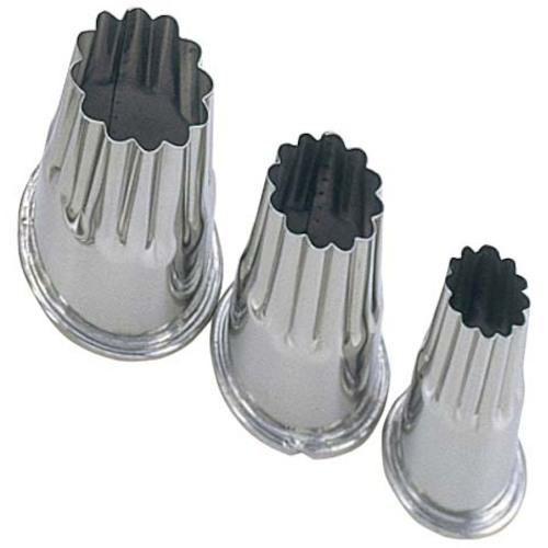 ■EBM 18-8 上物渕付 抜型 3Pcs 菊〔品番:4225400〕【4717702:0】[送料別途見積り][掲外取寄][店頭受取不可]