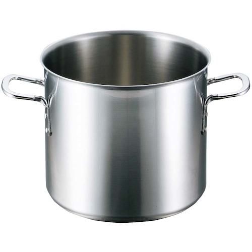 ■EBM ビストロ 三層クラッド 寸胴鍋 30cm 蓋無〔品番:4142200〕【4723891:0】[送料別途見積り][掲外取寄][店頭受取不可]