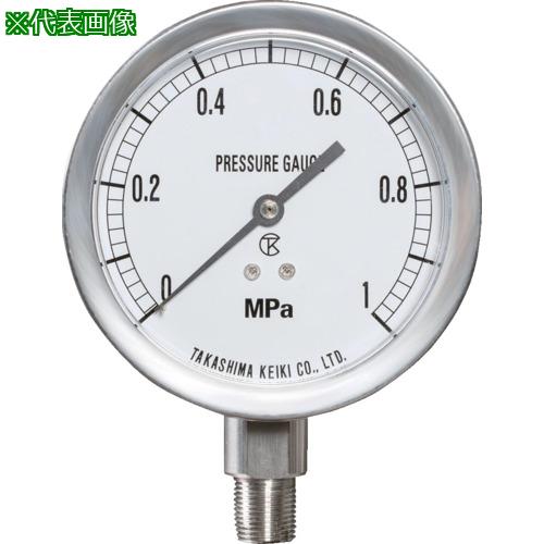 ■高島 ステンレス圧力計(A枠立型・φ60)圧力レンジ0.0~6MPa R1/4【1460160】〔品番:1460160〕【4730629:0】[店頭受取不可]