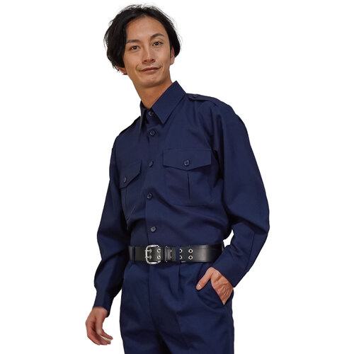 ■岡潮 警備シャツ 2300(秋冬)ユニセックス 4L〔品番:23004L〕【4761239:0】[送料別途見積り][掲外取寄][店頭受取不可]