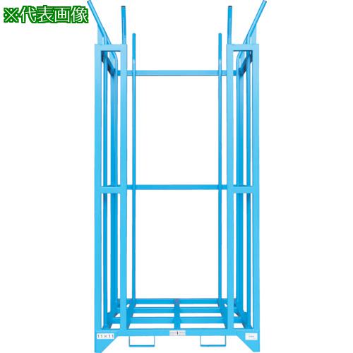 ■ワコーパレット ネスティングラック パレットセイリ 間口1378×奥行1178×高さ2960mm レッド〔品番:WPS12〕【4842448:0】[送料別途見積り][法人・事業所限定][直送][店頭受取不可]