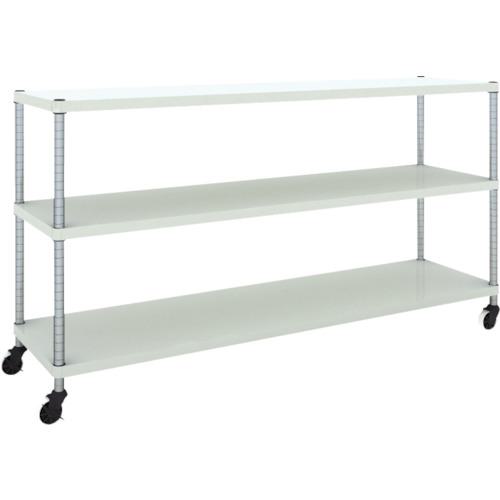 ■TRUSCO スチールラック フェニックスラック 1800X450 3段 U車輪付 W色 抗菌粉体塗装〔品番:PER3643U125W〕【4844769:0】[法人・事業所限定][直送元][店頭受取不可]