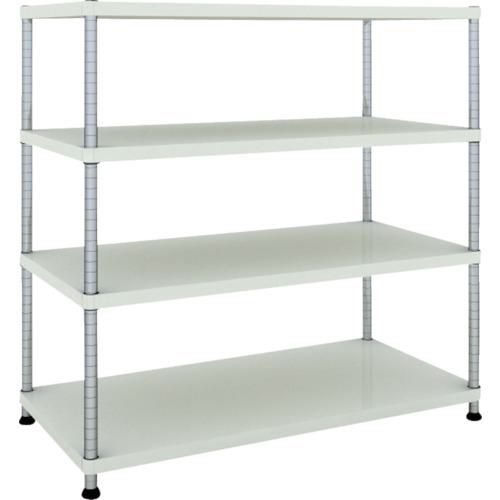 ■TRUSCO スチールラック フェニックスラック 1200X600 4段 W色 抗菌粉体塗装〔品番:PER4464W〕【4844874:0】[法人・事業所限定][直送元][店頭受取不可]
