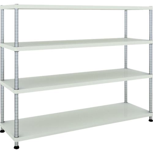 ■TRUSCO スチールラック フェニックスラック 1500X450 4段 W色 抗菌粉体塗装〔品番:PER4544W〕【4844912:0】[法人・事業所限定][直送元][店頭受取不可]