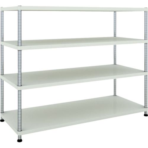 ■TRUSCO スチールラック フェニックスラック 1500X600 4段 W色 抗菌粉体塗装〔品番:PER4564W〕【4844955:0】[法人・事業所限定][直送元][店頭受取不可]