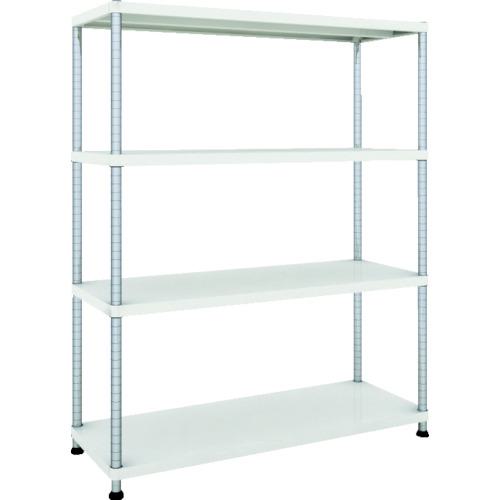 ■TRUSCO スチールラック フェニックスラック 1200X450 4段 W色 抗菌粉体塗装〔品番:PER5444W〕【4845072:0】[法人・事業所限定][直送元][店頭受取不可]｜ホームセンターバロー　店