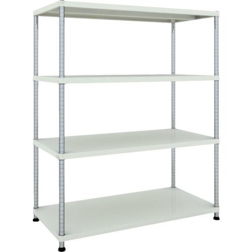 ■TRUSCO スチールラック フェニックスラック 1200X600 4段 W色 抗菌粉体塗装〔品番:PER5464W〕【4845111:0】[法人・事業所限定][直送元][店頭受取不可]