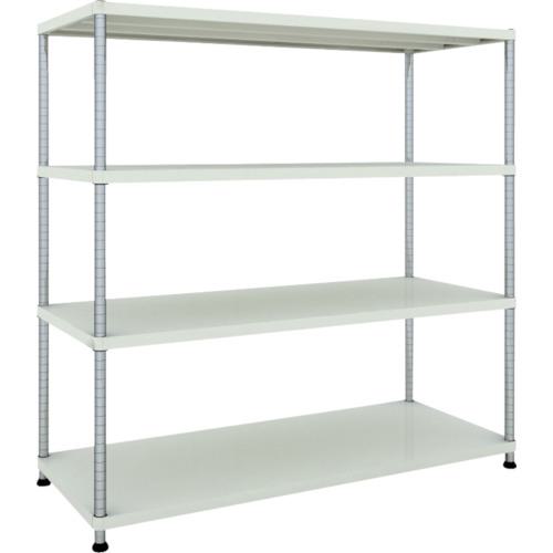 ■TRUSCO スチールラック フェニックスラック 1500X600 4段 W色 抗菌粉体塗装〔品番:PER5564W〕【4845196:0】[法人・事業所限定][直送元][店頭受取不可]｜ホームセンターバロー　店