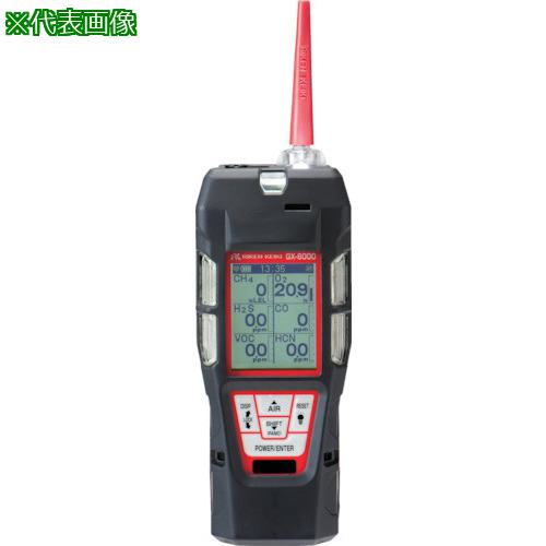 ■理研 ポータブルマルチガスモニター Model GX-6000 充電池式〔品番:GX6000AM100P2E3L〕【4880036:0】[法人・事業所限定][外直送元][店頭受取不可]