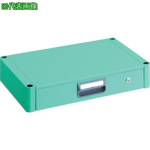 ■TRUSCO ツールワゴン フェニックスワゴン 薄型1段引出 750X500 ヤンググリーン〔品番:PEW75ZYG〕【4883039:0】[店頭受取不可]｜ホームセンターバロー　店