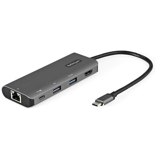 ■StarTech USBマルチハブ/USB-C/4K30Hz HDMI/100WPD/3xUSB/LAN/長尺cbl〔品番:DKT31CHPDL〕【4892524:0】[法人・事業所限定][直送元][店頭受取不可]｜ホームセンターバロー　店