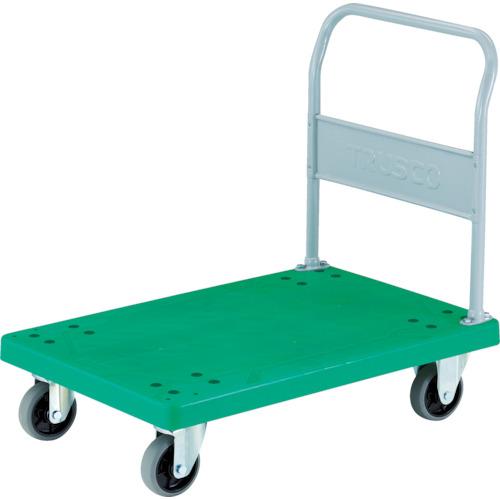 ■TRUSCO 樹脂製運搬車 グランカート 固定 900&times;605 ウレタン 均等荷重400kg〔品番:TP902U〕【4893255:0】[直送DS][店頭受取不可]｜ホームセンターバロー　店