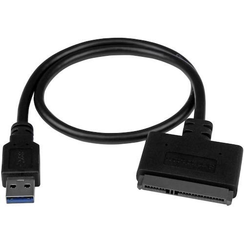 ■StarTech USBケーブル/USB 3.0 - SATA/IDE/2.5” SSD/HDD/10Gbps〔品番:USB312SAT3CB〕【4929818:0】[店頭受取不可]