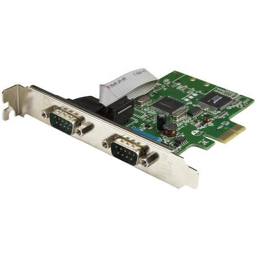 ■StarTech シリアル増設カード/PCIe - 2x RS232C/16C1050 UART/460Kbps〔品番:PEX2S1050〕【4975396:0】[法人・事業所限定][直送元][店頭受取不可]｜ホームセンターバロー　店