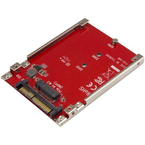 ■StarTech HDDコンバーター/U.2 (SFF-8639) - M.2 SSD/アダプタ基盤/NVMe〔品番:U2M2E125〕【4975403:0】[法人・事業所限定][外直送元][店頭受取不可]