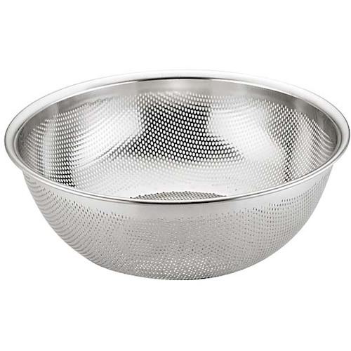 ■EBM UK 18-8 HACCP パンチング浅型ざる 60cm〔品番:1560000〕【5015084:0】[送料別途見積り][掲外取寄][店頭受取不可]