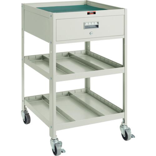 ■TRUSCO アングル式ツールワゴン BUWF型ワゴン 500X530XH900 3段 1段引出付〔品番:BUWF1〕【5016789:0】[店頭受取不可] 25,134円