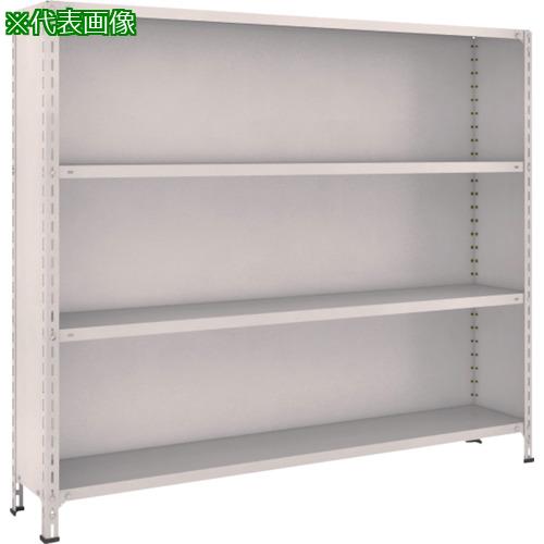 ■TRUSCO スチールラック 軽量棚背板・側板付 W1800XD300X1500 4段 ネオグレー〔品番:56V24〕【5022886:0】[直送DS][店頭受取不可]