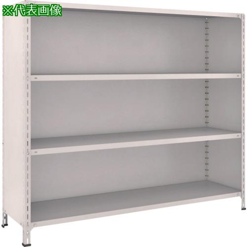 ■TRUSCO スチールラック 軽量棚背板・側板付 W1800XD450X1500 4段 ネオグレー〔品番:56X24〕【5022908:0】[直送DS][店頭受取不可]
