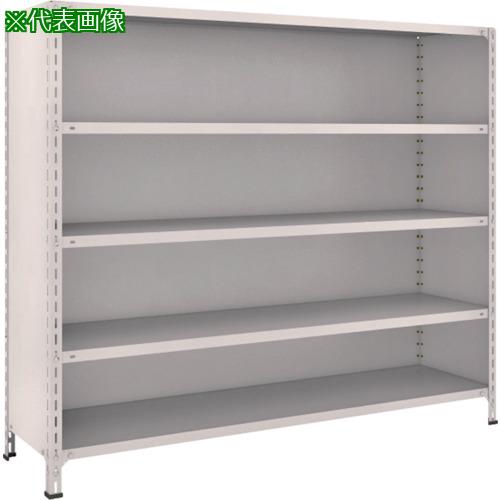 ■TRUSCO スチールラック 軽量棚背板・側板付 W1800XD450X1500 5段 ネオグレー〔品番:56X25〕【5022916:0】[直送DS][店頭受取不可]｜ホームセンターバロー　店