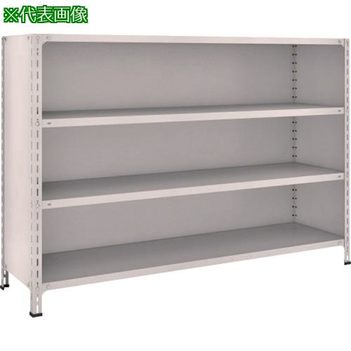 ■TRUSCO スチールラック 軽量棚背板・側板付 W1800XD450X1200 4段 ネオグレー〔品番:46X24〕【5024421:0】[直送DS][店頭受取不可]