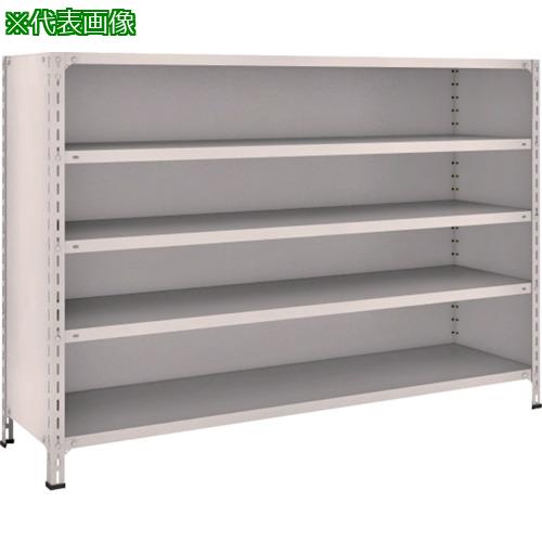 ■TRUSCO スチールラック 軽量棚背板・側板付 W1800XD450X1200 5段 ネオグレー〔品番:46X25〕【5024439:0】[直送DS][店頭受取不可]
