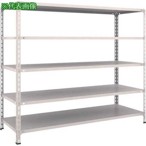 ■TRUSCO スチールラック 軽量ボルト式棚 1800X600XH1500 5段 ネオグレー〔品番:56W15〕【5024641:0】[直送DS][店頭受取不可]｜ホームセンターバロー　店