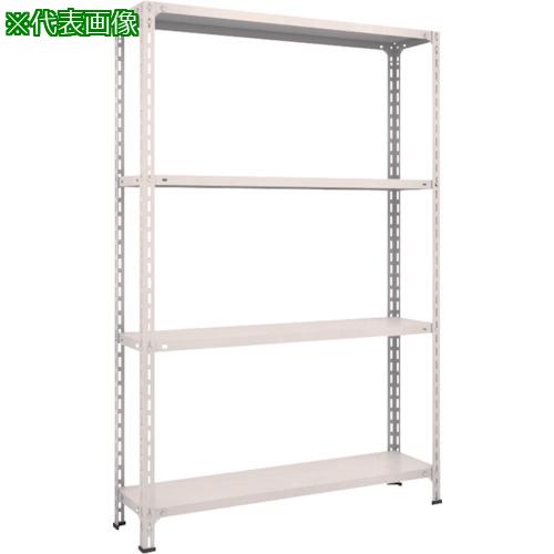 ■TRUSCO スチールラック 軽量ボルト式棚 1200X300XH1800 4段 ネオグレー〔品番:64V14〕【5024650:0】[直送DS][店頭受取不可]｜ホームセンターバロー　店