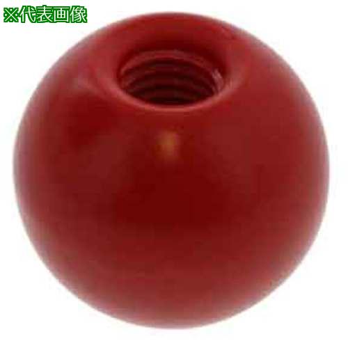 ■SUNCO 握り玉 金具なし(赤 M8(25マル (100本入)〔品番:N0002D010080025000〕【5025037:0】[送料別途見積り][掲外取寄][店頭受取不可]