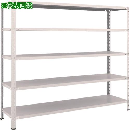 ■TRUSCO スチールラック 軽量棚 中棚ボルトレス型1800X450X1500 5段 ネオグレー〔品番:L56X15〕【5025478:0】[直送DS][店頭受取不可] 25,186円