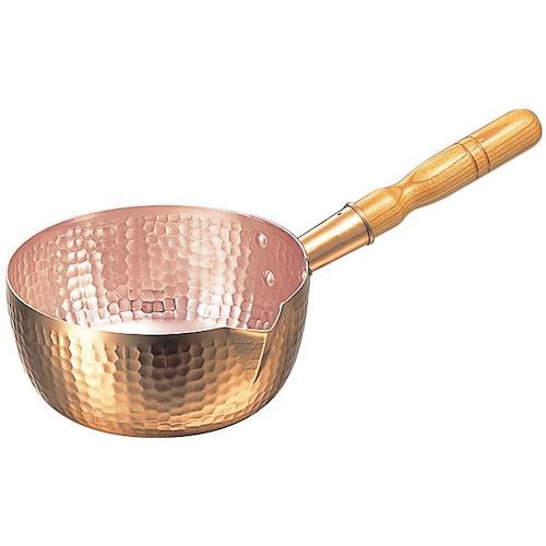 ■EBM 銅 打出 片口雪平鍋(内面錫引無)21cm〔品番:1274940〕【5027372:0】[送料別途見積り][掲外取寄][店頭受取不可]